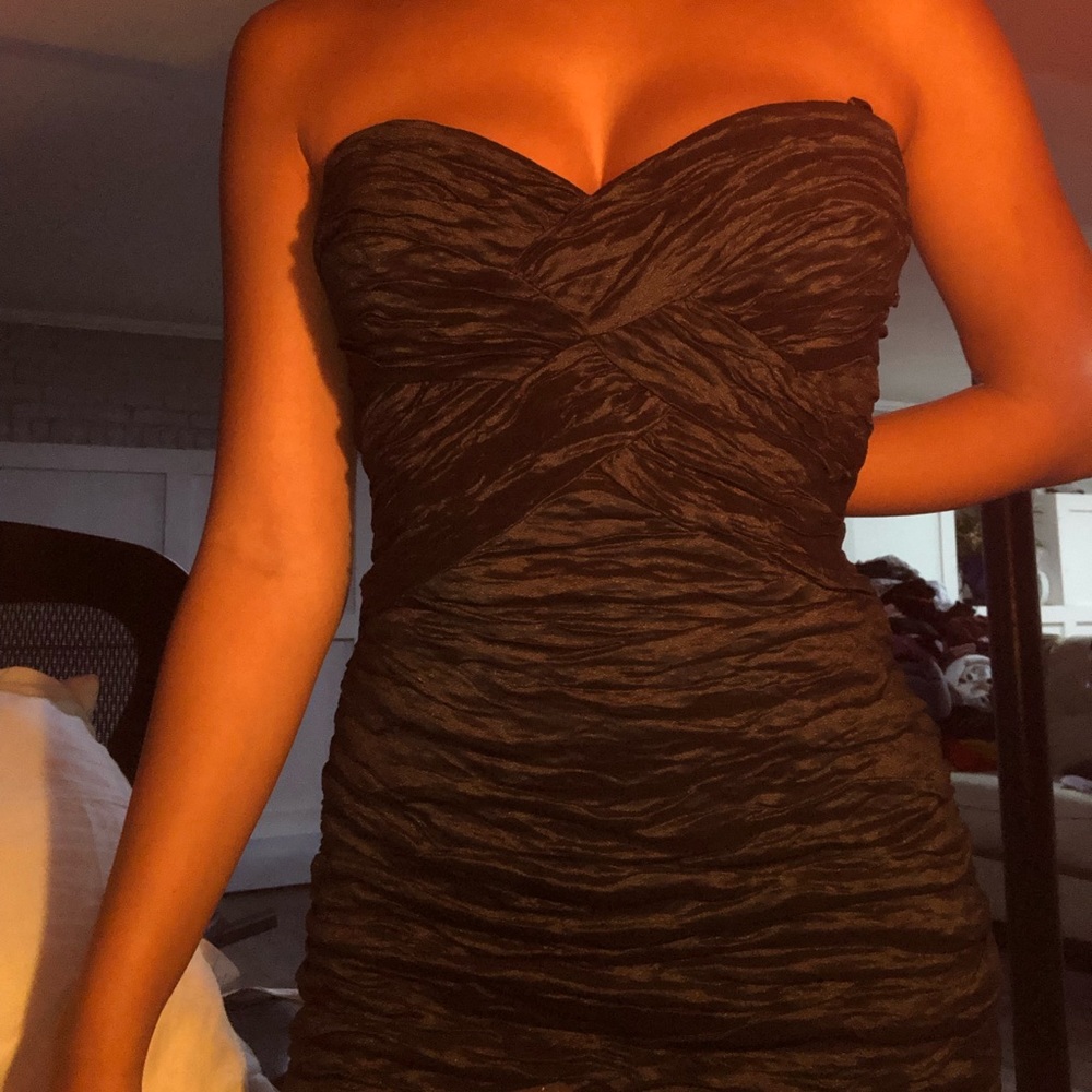Black mini dress